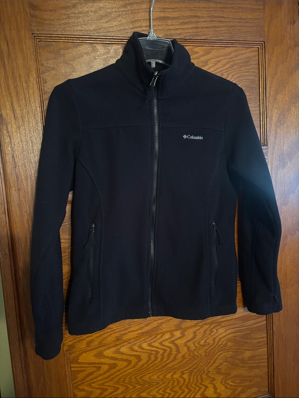 Columbia Black Zip-Up Fleece Jacket
